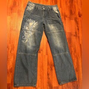 NWOT. Women's Denim Pants. Y2K Wide Leg  Boyfriend Jeans Streetwear. Size L